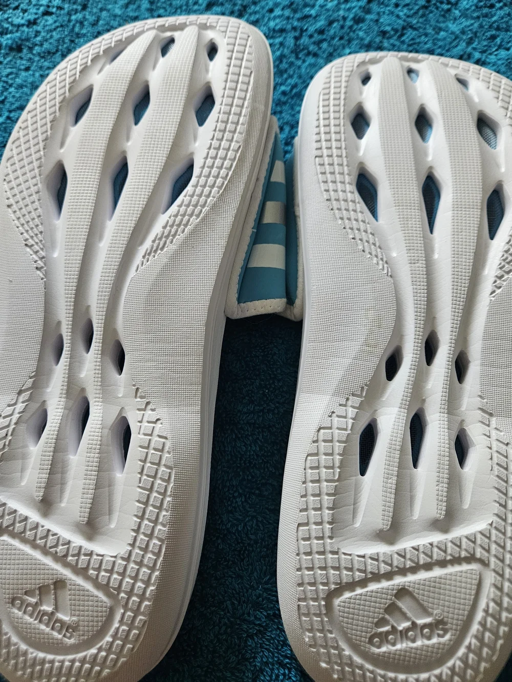 Adidas Climacool/Climachill Men’s Aqua Slide Sandals - Blue/White